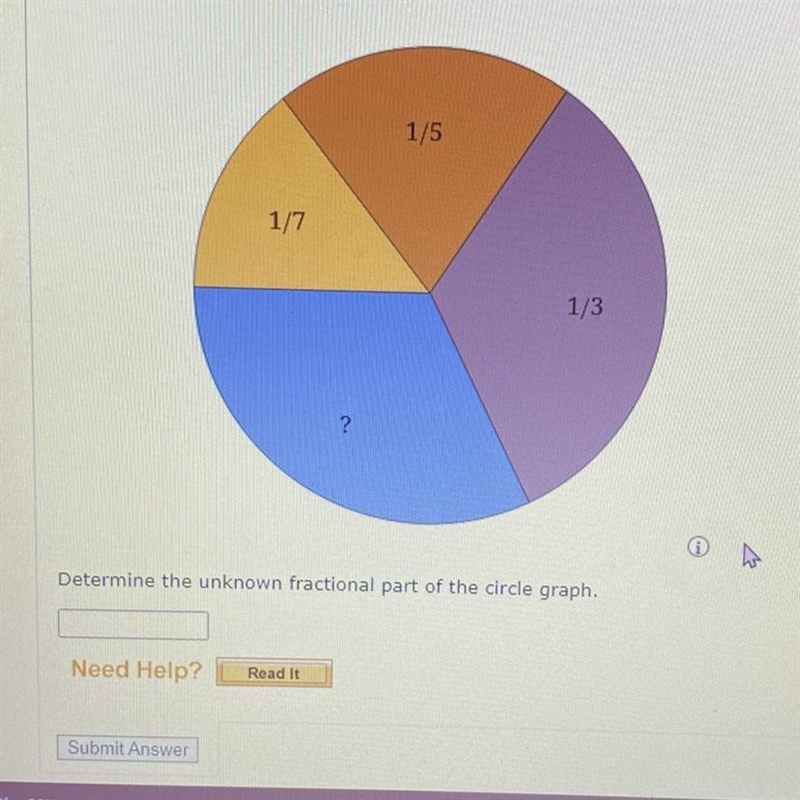 Determine the unknown fractional part of the graph-example-1