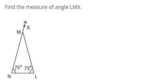 Find the measure of LMX.-example-1