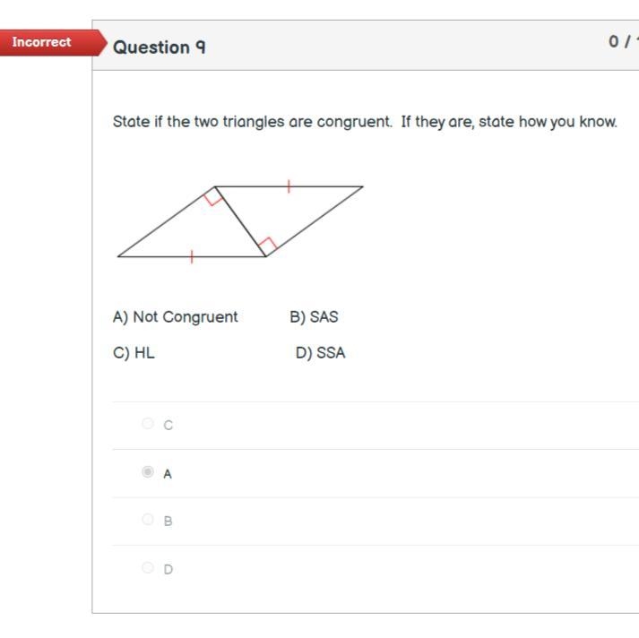 State if the two triangles are congruent. If they are, state how you know.-example-1