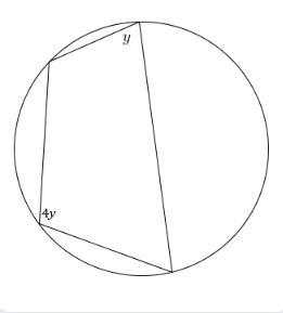 ⚠PLEASE HELP!!!⚠ The diagram shows a quadrilateral inscribed in a circle with angles-example-1