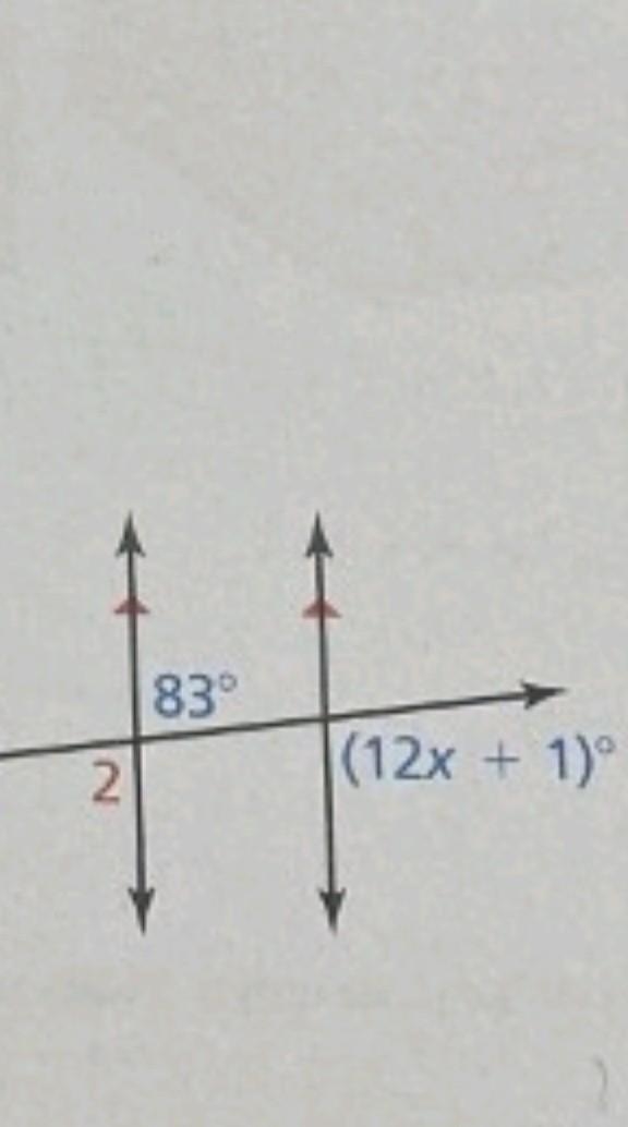 Find the value of x. Show your steps. ​-example-1