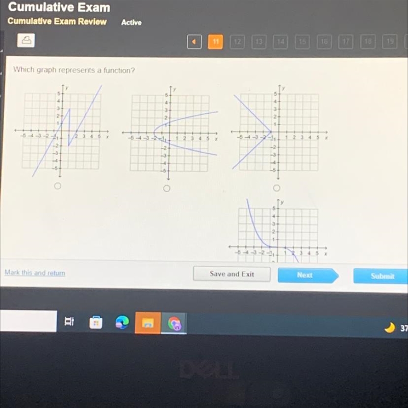 Which graph represents a function?-example-1