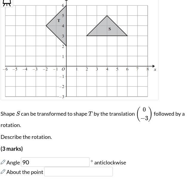 Hey I need to point of rotation for this question. Need the answer asap :)-example-1