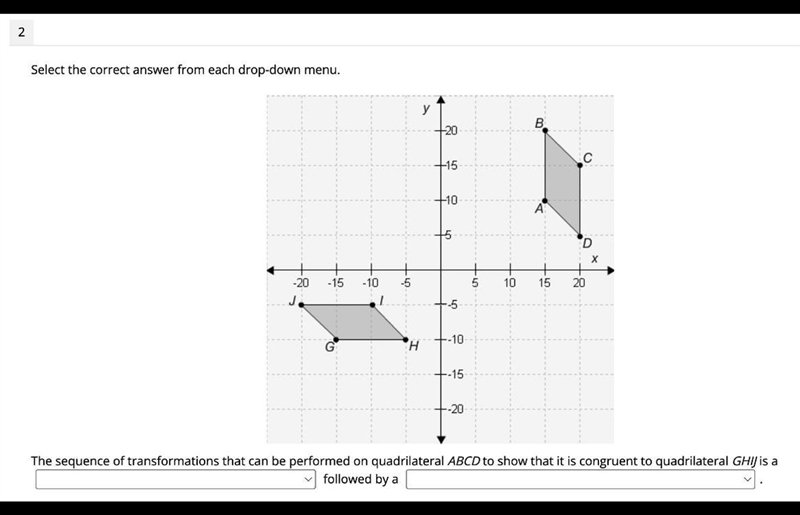 The sequence of transformations that can be performed on quadrilateral ABCD to show-example-1