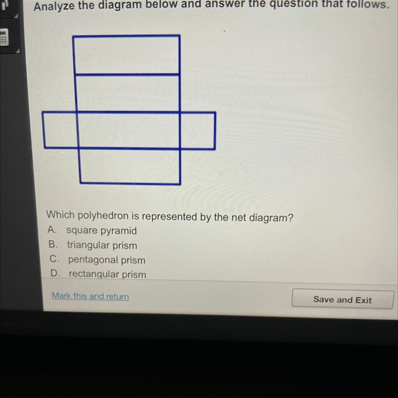 Analyze the diagram below and answer the question that follows. Which polyhedron is-example-1