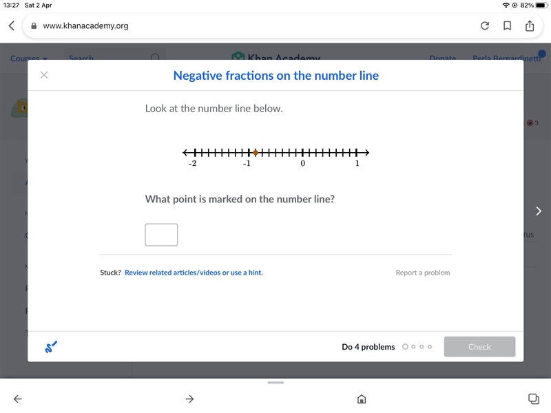 What is the number with the mark-example-1