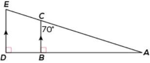 Hurry! 30 POINTS! What is A. 20º B. 70º C. 90º D. 180º-example-1