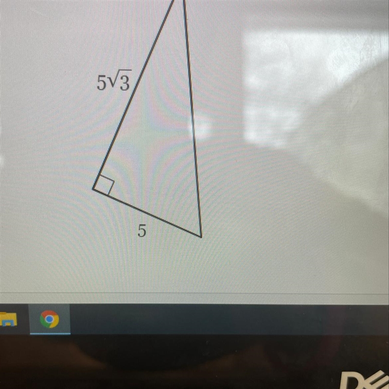 Find the length of the third side. if necessary, write in simplest radical form.-example-1