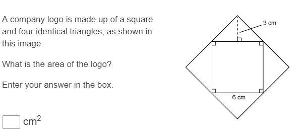 A company logo is made up of a square and four identical triangles, as shown in this-example-1