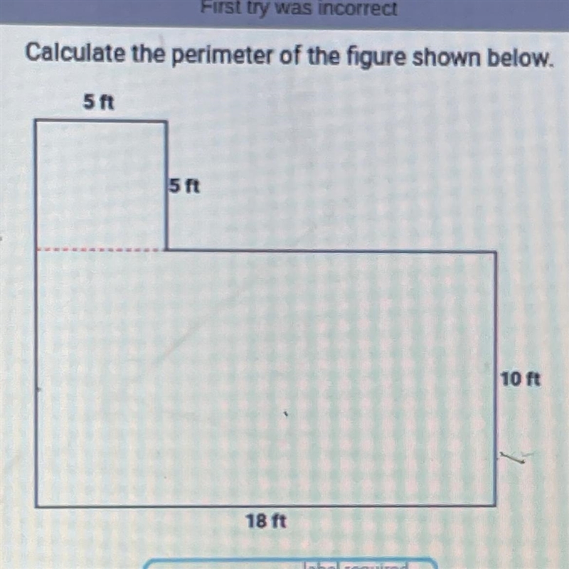 Calculate the perimeter of the figure shown below. 5 ft 15 ft 10 ft 18 ft-example-1