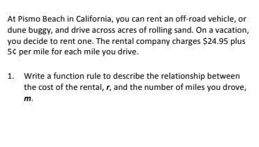 Create a function rule for the situation below.-example-1