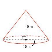 Find the volume of the cone Use 3.14 for π. Round your answer to the nearest tenth-example-1