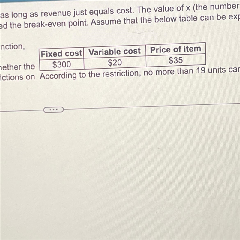 A firm will break even (no profit and no loss) as long as revenue just equals cost-example-1