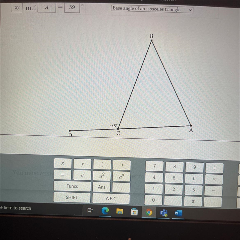 Find A and the reason-example-1