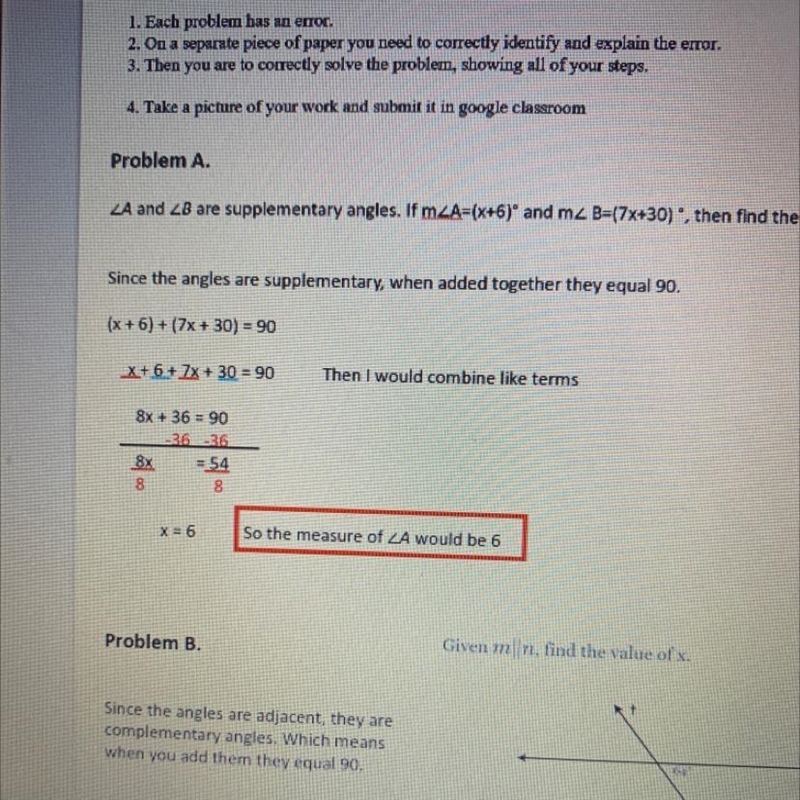 need help with error analysis assingment, im in high school and ive always struggled-example-1