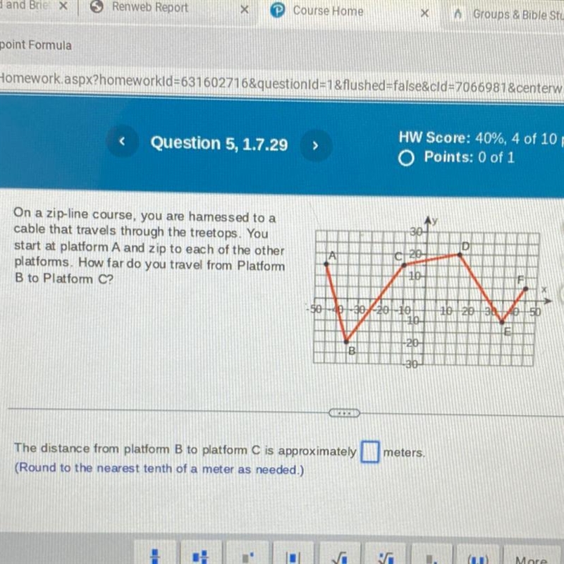 Please help me solve this using the distance formula!!-example-1