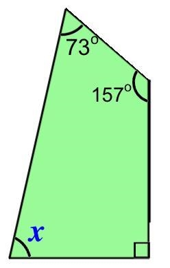 Find the value of the unknown angle x. The diagram is not drawn to scale. Please answer-example-1