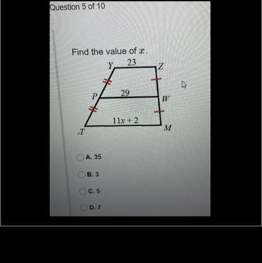 Find the value of x-example-1