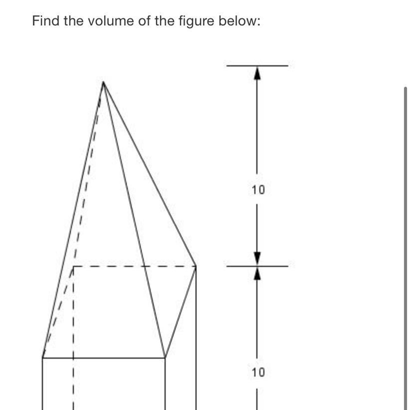 Find the volume of the figure below:10106480560Ο Ο Ο Ο600-example-1