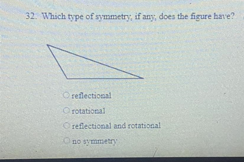 Helpppp please A reflectional B rotational C reflectional and rotational D no symmetry-example-1