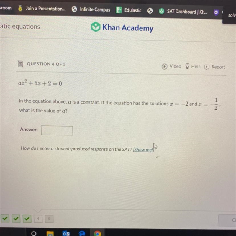 In the equation above, a is a constant. If the equation has the solutions x = -2 and-example-1