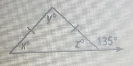 Find the value of each variable. Show all the work-example-1