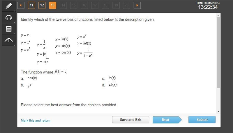 The function where f (1) = 0-example-1