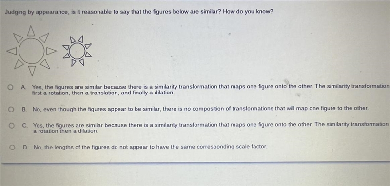 Judging by appearance, is it reasonable to say that the figures below are similar-example-1