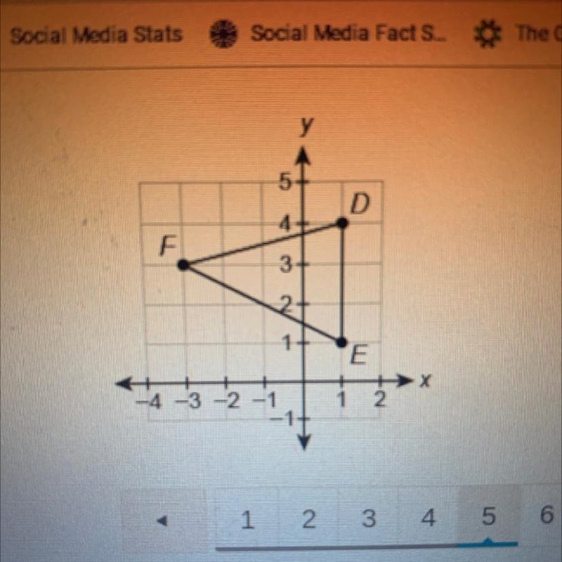 What is the area of this triangle? y 5 D 4 F Enter your answer in the box. 3 2 1 E-example-1