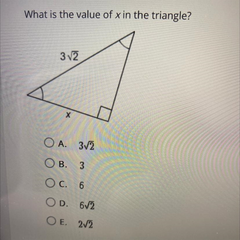 What is the value of x in the triangle?-example-1