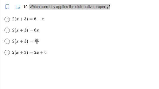 Which correctly applies the distributive property?-example-1