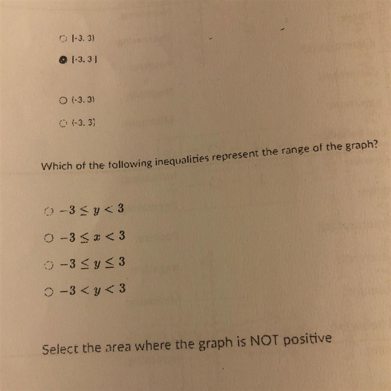 Which of the following inequalities represent the range of the graph-example-1