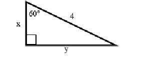 What are the exact values of x and y? x = y =-example-1