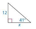 Find the value of x Round your answer to the nearest tenth what does x equal hury-example-1