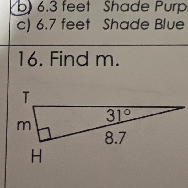 Find m. A) 3.4 B) 5.2 C) 7.5-example-1