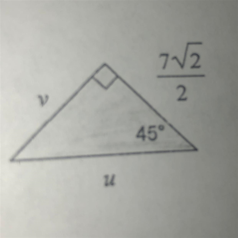 Find the missing length. Leave your answer as radical in simplest form-example-1