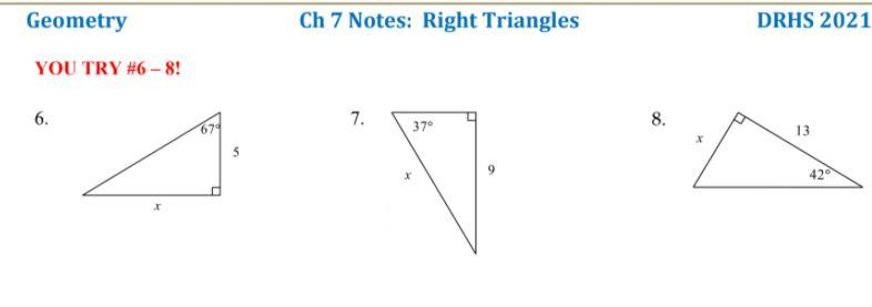 HELPP ME PLEASE :) SHOW LABEL HYPOTENUSE , ADJECENT , OPPOSITE-example-1