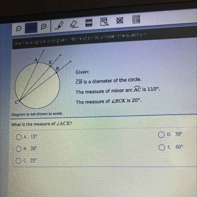 What is the measure of-example-1