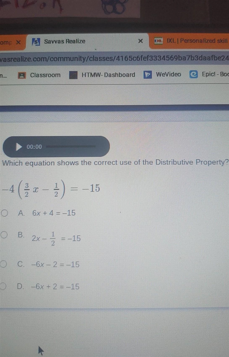 I need some help on figuring out how to find the distributive propertie-example-1