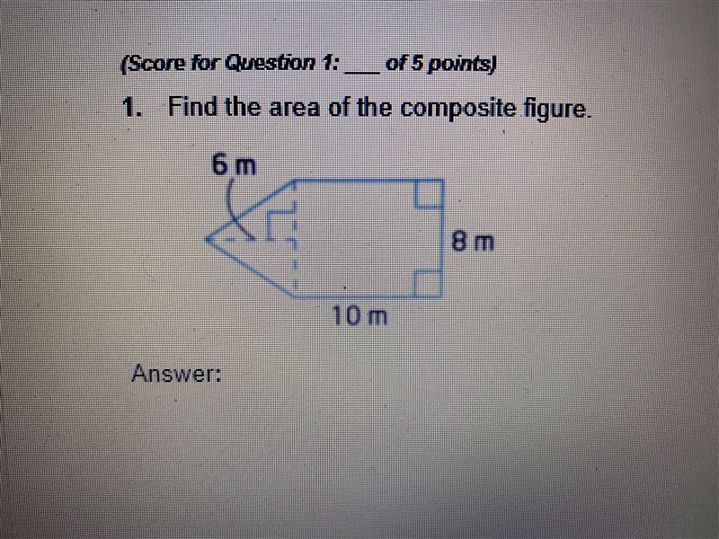 PLS HELP 30 POINTS Find the area of the composite figure.-example-1