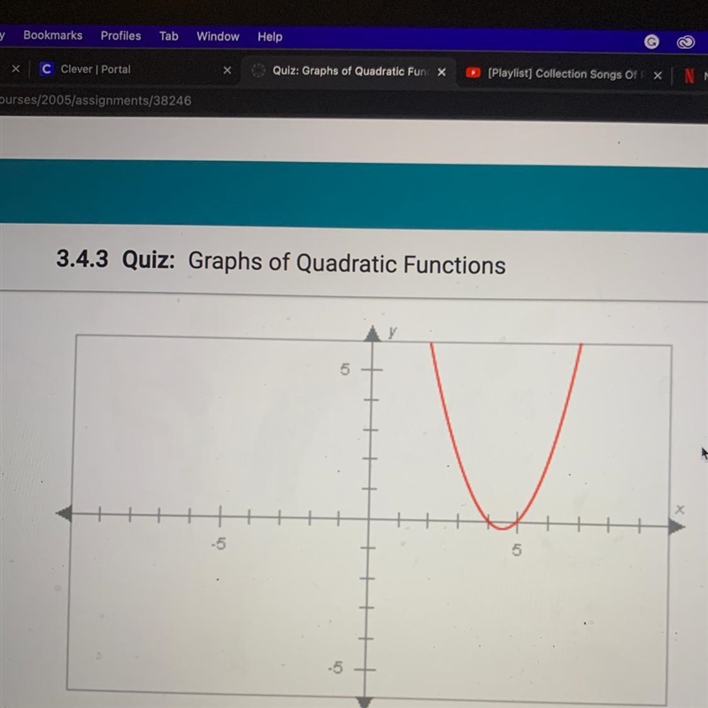 Which of the following functions best describes this graph?-example-1