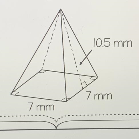 10.5 mm 7 mm 7 mm find the volume of the prism-example-1