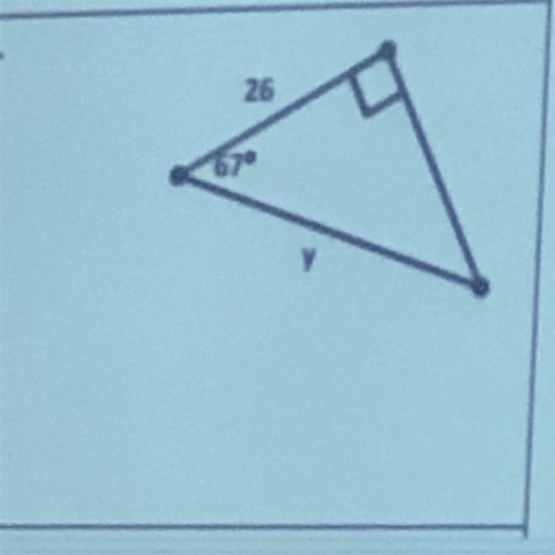 Find the missing side of the triangle-example-1