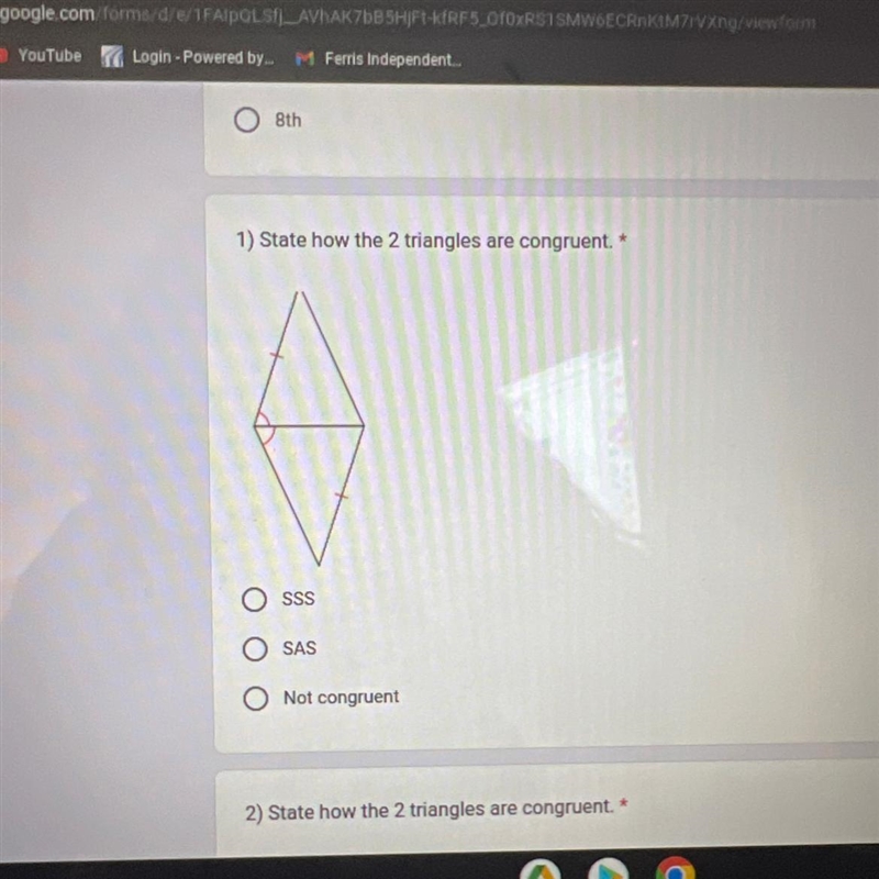 State how the 2 triangles are congruent? SSS AND SAS!! hello!!!-example-1