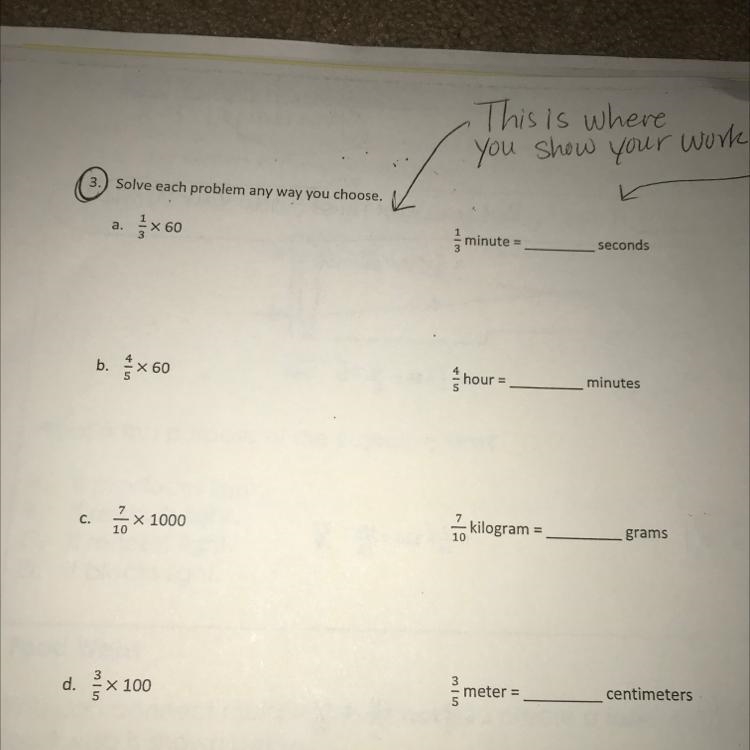 Can someone do this work page for me please? I need it done TODAY. Show your work-example-1