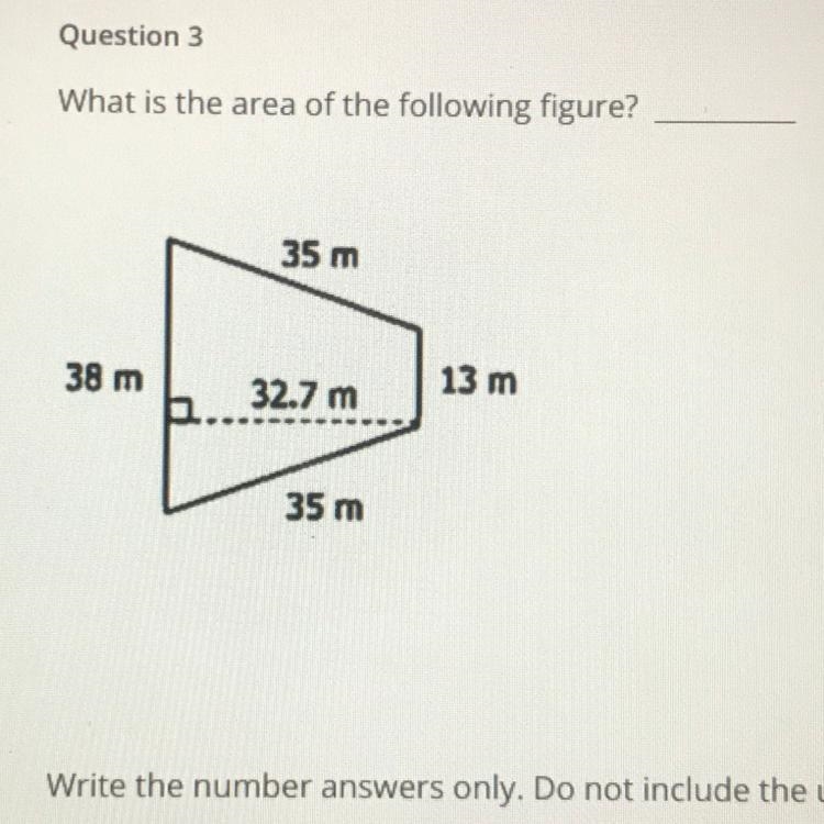 What is the area of the following figure?-example-1