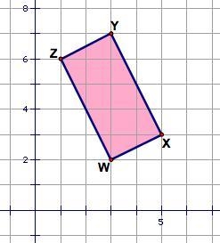 4) If rectangle WXYZ has slid three units to the right what will be the coordinates-example-1