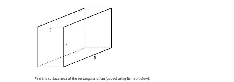 Find the surface area for the rectangular prism below. Please answer with steps! :)-example-1