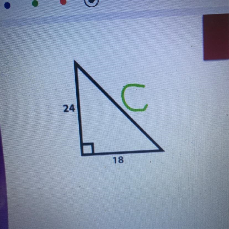 24 cm ,18cm ,c We are looking for c-example-1