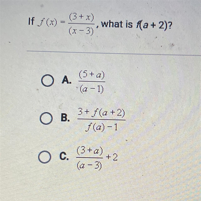 What is f(a+2)? Help-example-1